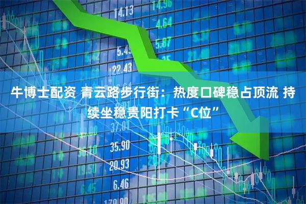 牛博士配资 青云路步行街：热度口碑稳占顶流 持续坐稳贵阳打卡“C位”