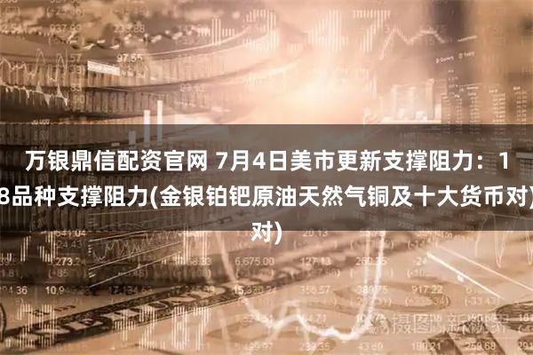万银鼎信配资官网 7月4日美市更新支撑阻力：18品种支撑阻力(金银铂钯原油天然气铜及十大货币对)